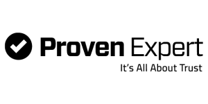 Logo Proven Expert in schwarzweiß